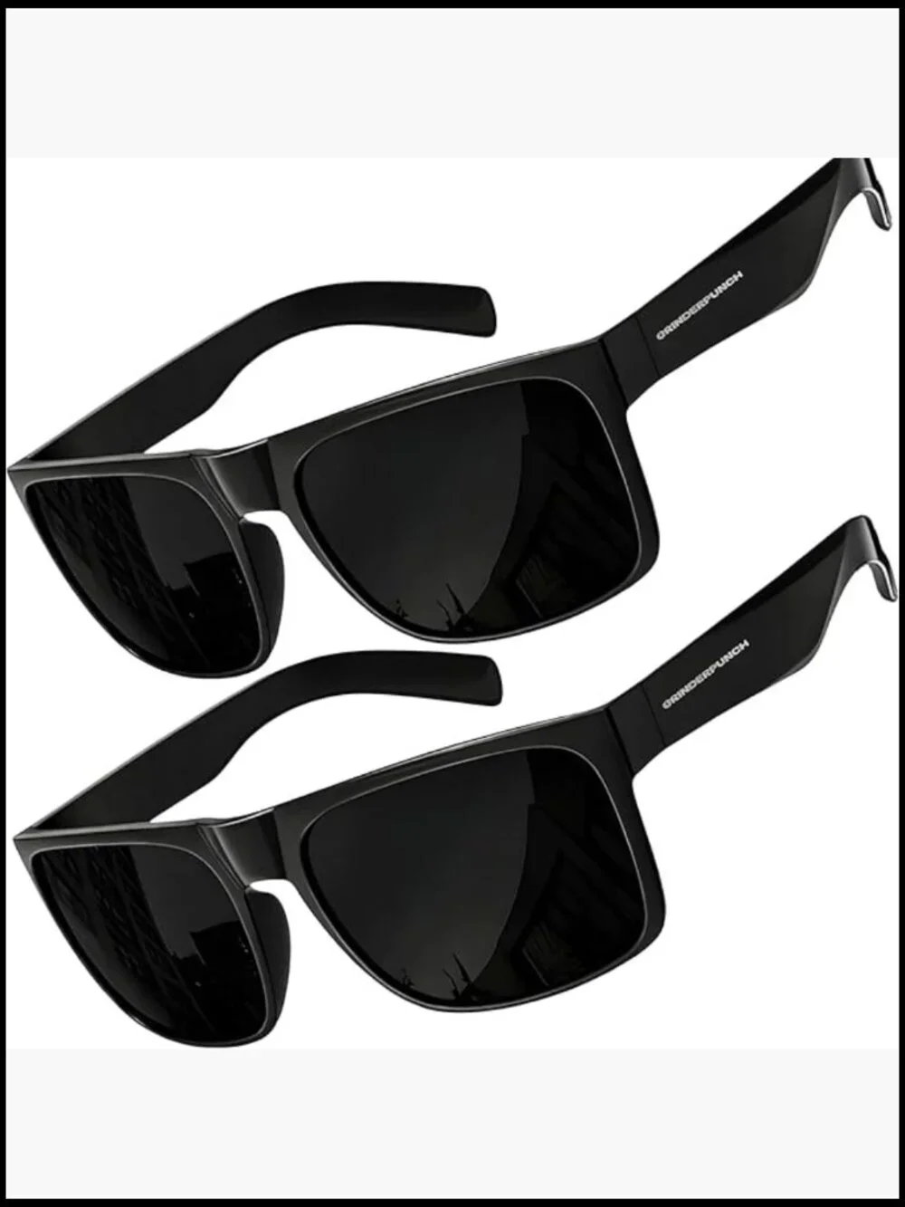 Polarized Square Sunglasses for Men UV400 Protection Driving Fishing Shades